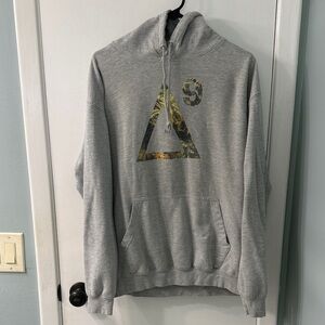 Gray Graphic Hoodie